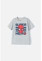 Camiseta De Spider-man Manga Corta Gris Para Niño 10 de Marvel