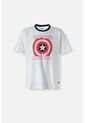 Camiseta Del Capitán América Regular Fit Para Hombre L de Marvel