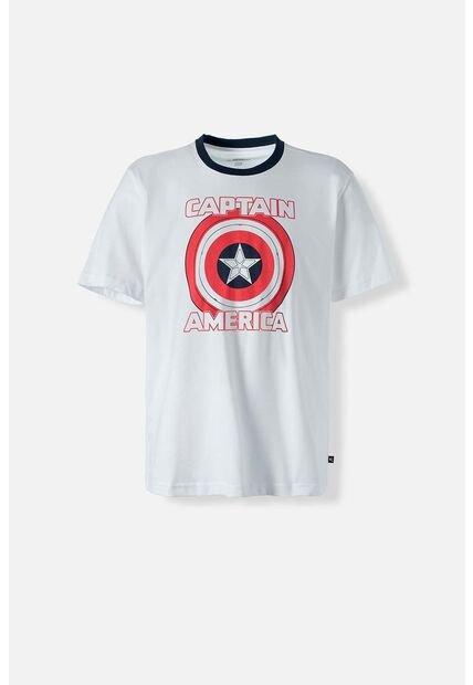 Camiseta Del Capitán América Regular Fit Para Hombre L