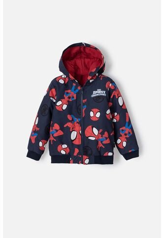 Chaqueta De Spidey And His Amazing Friends Roja Y Azul De Diseño Abierto Para Niño 2T A 5T 4T Marvel