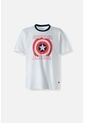 Camiseta Del Capitán América Regular Fit Para Hombre M de Marvel