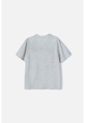Camiseta De Spider-man Manga Corta Gris Para Niño 10