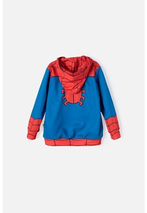 Chaqueta De Spider-man Abierto Rojo Y Azul Para Niño 2T A 5T 3T