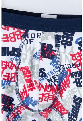 Pack X2 Boxer De Spider-man Azul Y Blanco Para Niño 12