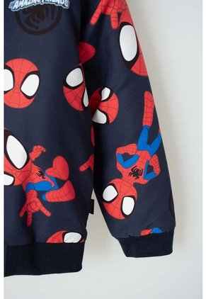 Chaqueta De Spidey And His Amazing Friends Roja Y Azul De Diseño Abierto Para Niño 2T A 5T 5T