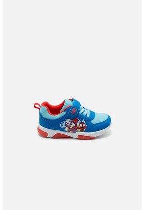 Tenis Con Luces De Spidey Rojo Y Azul Para Niño 24