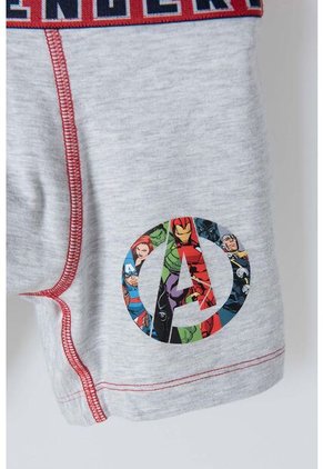 Pack X2 Boxer De Marvel Gris Y Azul Para Niño 8