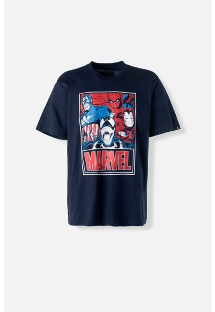 Camiseta De Marvel Regular Fit Para Hombre L