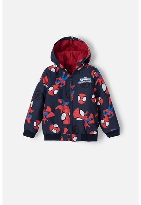 Chaqueta De Spidey And His Amazing Friends Roja Y Azul De Diseño Abierto Para Niño 2T A 5T 5T