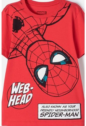Camiseta De Spider-man Manga Corta Rojo Para Niño 12