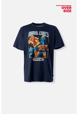 Camiseta De Marvel Oversized Fit Para Hombre XS Marvel
