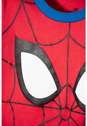 Pijama De Spider-man Con Pantalón Largo Multicolor Para Niño 8