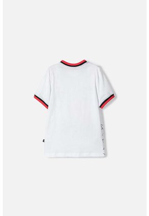 Camiseta De Spider-man Manga Corta Blanco, Rojo Y Negro Para Niño 12
