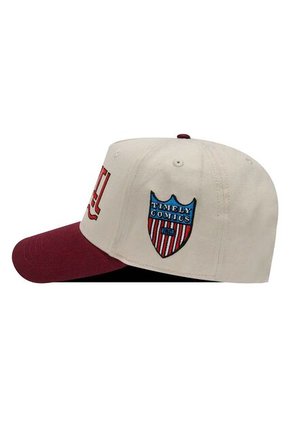 Gorra Marvel Original Bicolor Beige/vinotinto Oc Caps