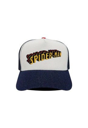 Gorra Spiderman Marvel Original De Malla Blanco/azul Oc Caps
