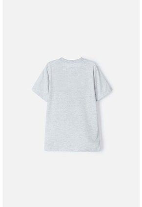 Camiseta De Capitan America Manga Corta Gris Para Niño 10