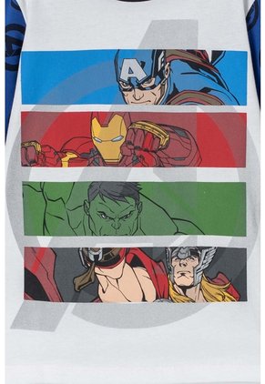 Pijama De Marvel Con Pantalón Largo Multicolor Para Niño 14