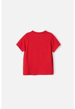 Camiseta De Spider-Man Manga Corta Roja Para Niño 2T A 5T 5T