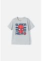 Camiseta De Spider-man Manga Corta Gris Para Niño 4 de Marvel