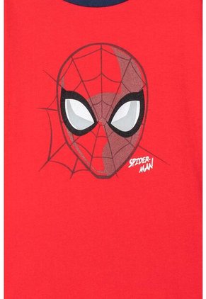 Pijama De Spider-man Con Pantalón Corto Gris Y Rojo Para Niño 8