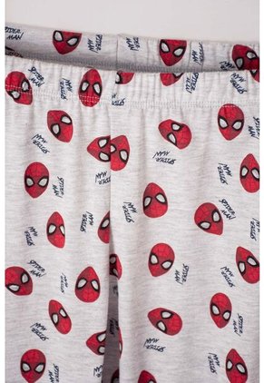 Pijama De Spider-man Con Pantalón Corto Gris Y Rojo Para Niño 8