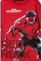 Camiseta Del Capitán América Roja Estampada En Frente Para Niño 12 de Marvel