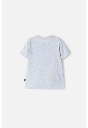 Camiseta De Ironman Manga Corta Gris Jaspe Para Niño 2T A 5T 3T