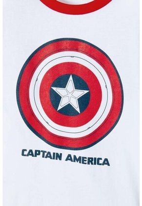 Pijama Del Capitán América Azul Y Roja De Pantalón Largo Para Niño 14