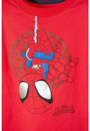 Camiseta Spider-man Manga Corta Roja Para Niño 2T A 5T 2T