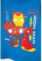 Camiseta De Ironman Manga Corta Azul Para Niño 2T A 5T 5T de Marvel
