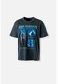Camiseta De Aquaman Gris Manga Corta Para Hombre L de Marvel