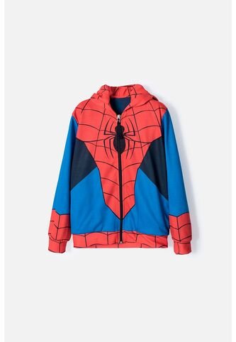 Buzo De Spider-man Abierto Rojo Y Azul  Para Niño 4 Marvel