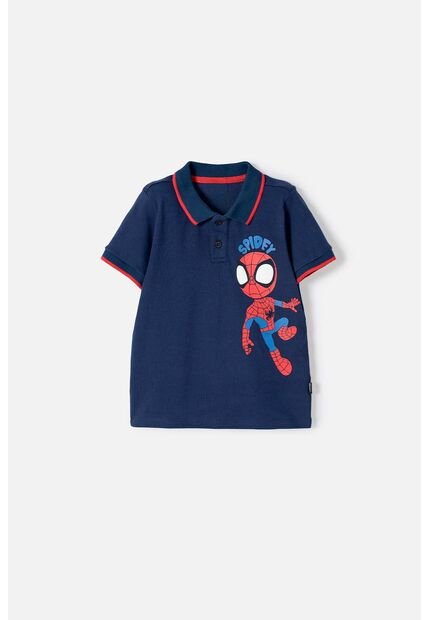 Camiseta Tipo Polo De Spidey And His Amazing Friends Para Niño 2T A 6T 2T