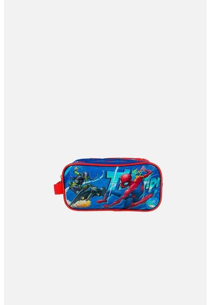 Cartuchera Premium Azul De Spider-man Para Niño U