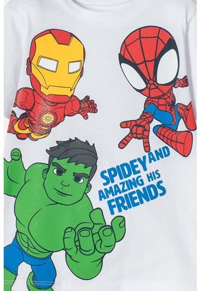 Camiseta De Spidey And His Amazing Friends Blanco Para Niño 2T A 6T 4T