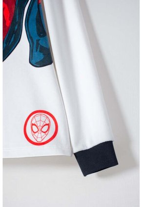 Pijama De Spider-man Con Pantalón Largo Multicolor Para Niño 8