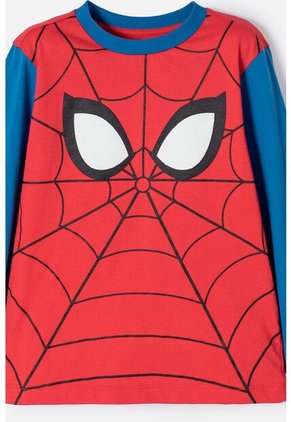 Pijama De Spider-man Con Pantalón Largo Rojo Para Niño 2T A 5T 4T