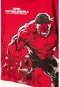 Camiseta Del Capitán América Roja Estampada En Frente Para Niño 10 de Marvel