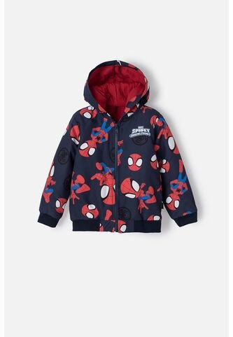Chaqueta De Spidey And His Amazing Friends Roja Y Azul De Diseño Abierto Para Niño 2T A 5T 3T Marvel
