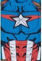 Camiseta Del Capitán America Con Capucha Azul Para Niño 10 de Marvel