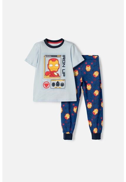 Pijama De Ironman Con Pantalón Largo Multicolor Para Niño 2T A 5T 5T