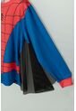 Pijama De Spider-man Azul, Roja Y Negra Manga Larga Para Niño 4 de Marvel