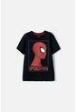 Camiseta De Spider-man Negra Estampada En Frente Para Niño 12 de Marvel