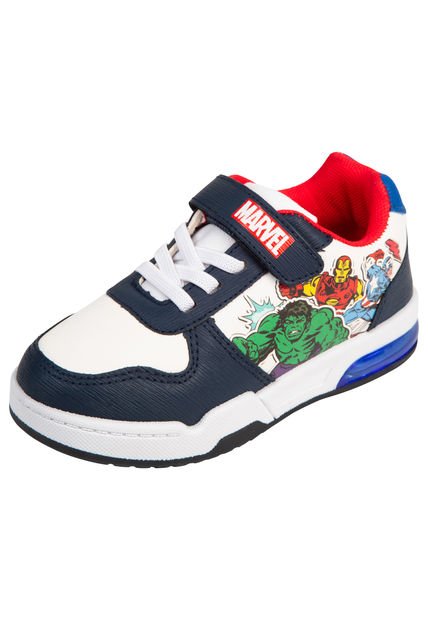 Zapatos Deportivos Con Diseño De Avengers Para Niño Pequeño Blanco Marvel 200871