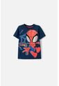 Camiseta De Spider-man Manga Corta Azul Para Niño 3T de Marvel