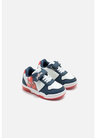 Tenis De Spider-man Blanco Y Negro Para Niño Marvel