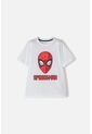 Camiseta De Spider-man Manga Corta Blanca Para Niño 12 de Marvel