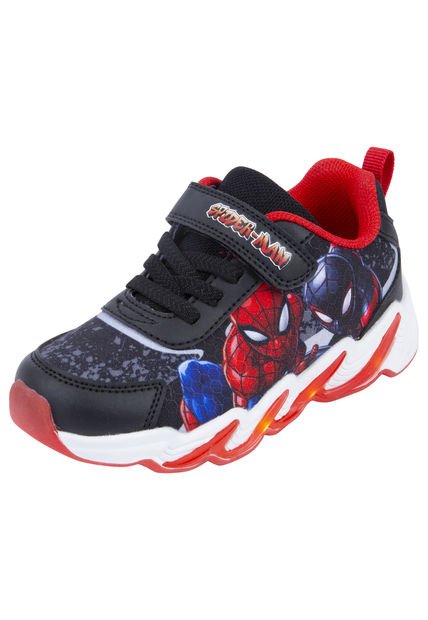 Zapatos Casuales Con Diseño De Spiderman Para Niño Pequeño Negro Marvel 200869