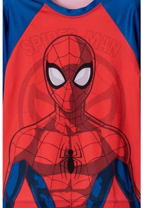 Conjunto De Baño De Spider-man Manga Larga Rojo/azul Para Niño 8