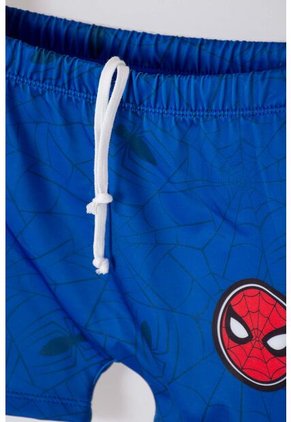 Conjunto De Baño De Spider-man Manga Larga Rojo/azul Para Niño 8